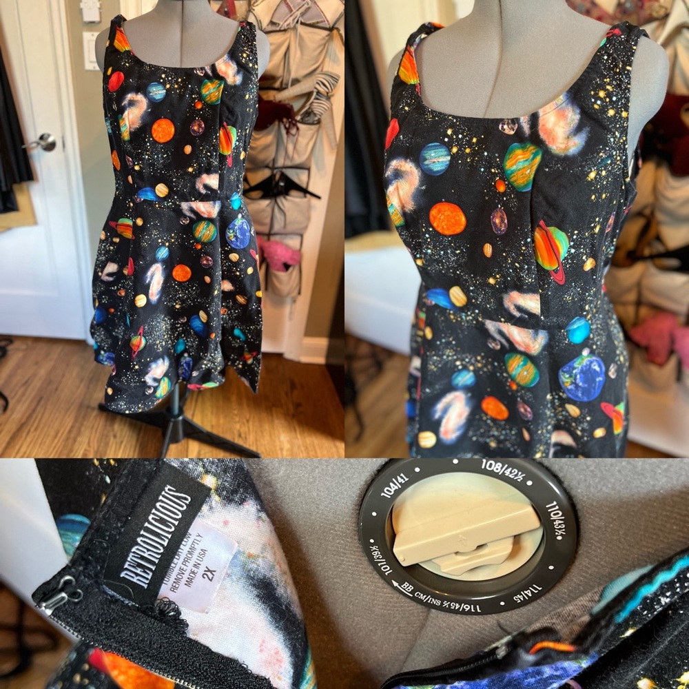 Retrolicious space print dress. Worn a few times, great condition!